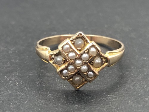 Antique 9ct gold - , pearl