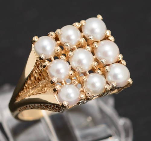 Vintage 9ct gold pearl - vintage,