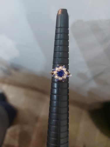 9ct gold pearl - 9ct, stone