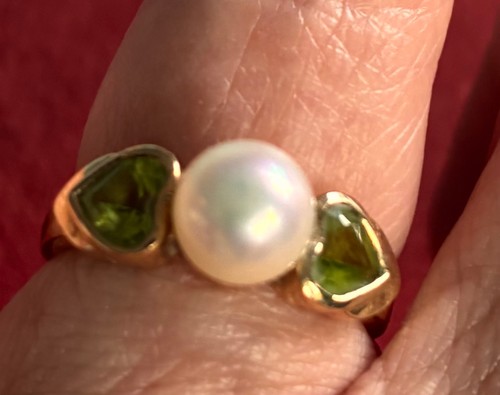 Vintage 9ct gold pearl - vintage,