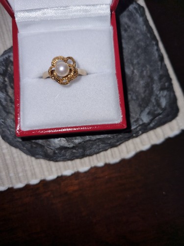 Vintage 9ct yellow gold - 9ct, pearl