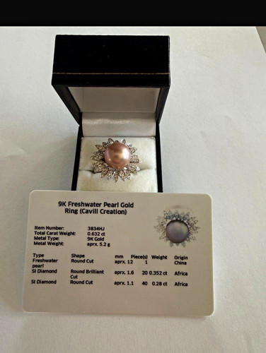 Cavill 9ct yellow gold pink - cavill,