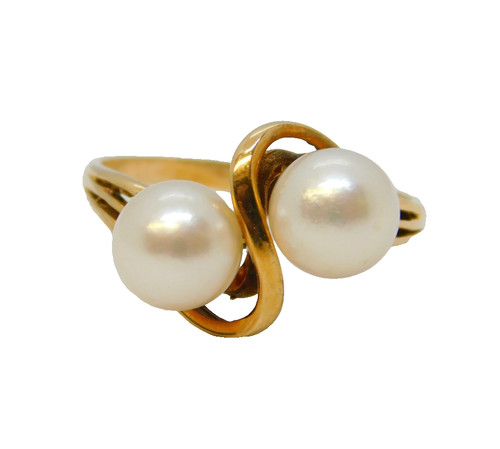 9ct yellow gold - 9ct, cultured