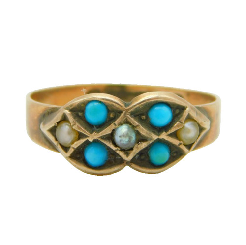Victorian 9ct gold seed - victorian, pearl