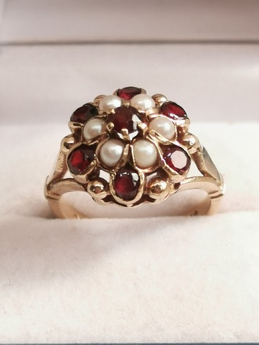 Vintage 1960s 9ct - gold, bombe