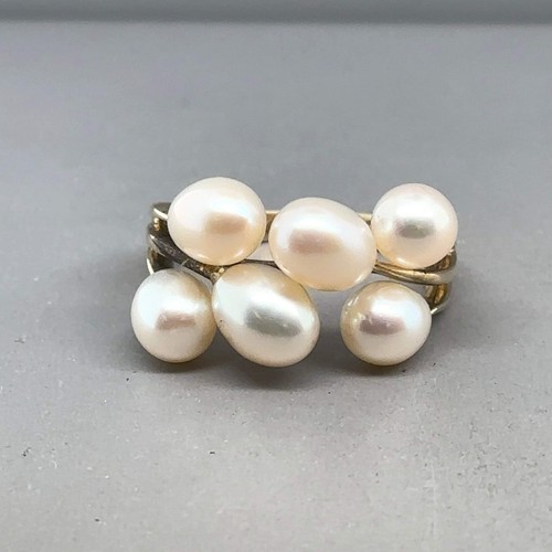 9ct yellow gold cultured pearl - gold,