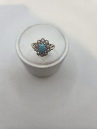 9ct gold turquoise and - 9ct,