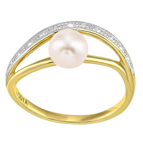 9ct yellow gold pearl and - yellow,