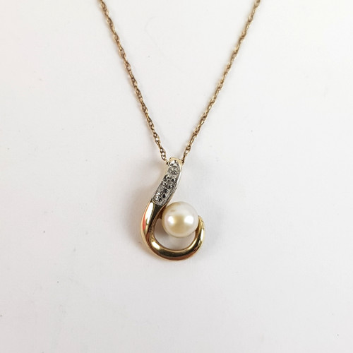 9ct 375 yellow - 9ct, white