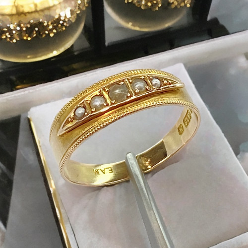 Victorian pearl ring chester - victorian,