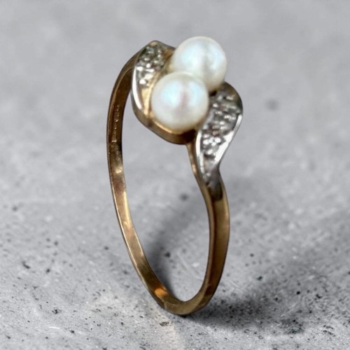 Vintage 9ct gold toi - we, moi