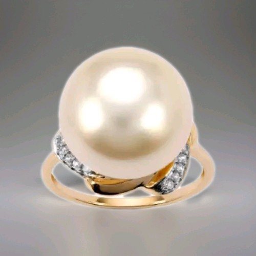9ct gold south sea - gold, ring