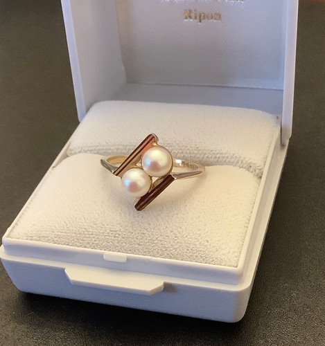 Vintage 9ct gold pearl - vintage,