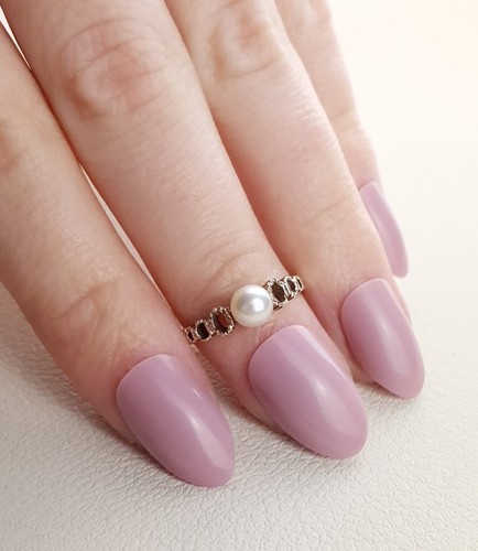 9ct gold and pearl solitaire - 9ct,