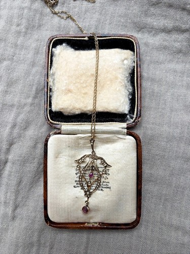 Antique 9ct yellow gold - ,