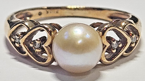 9ct yellow gold fresh water - 9ct,
