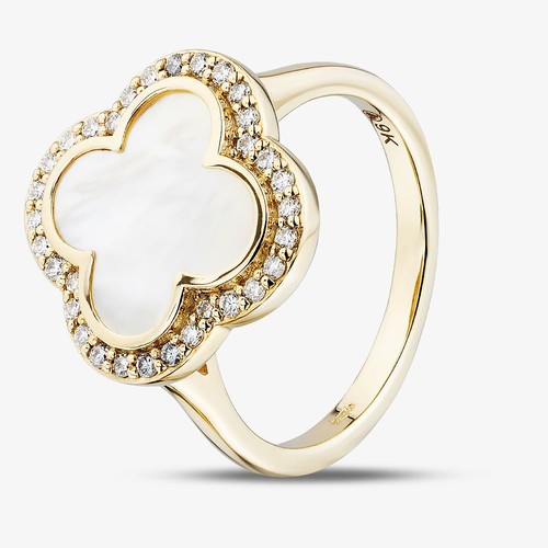 9ct yellow gold mother - 9ct, of