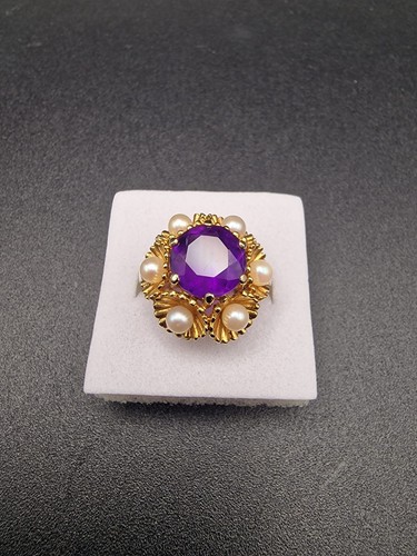 Stunning 9ct gold amethyst - gold,,