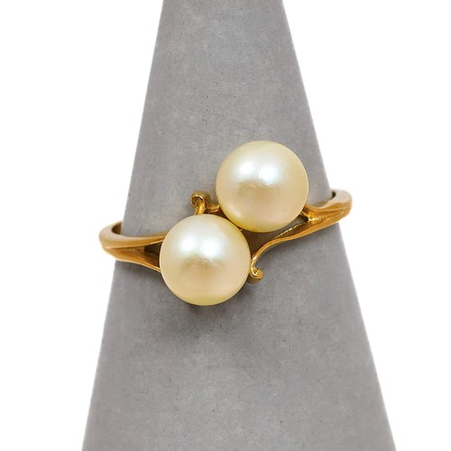 Pre owned 9ct gold cultured - gold,
